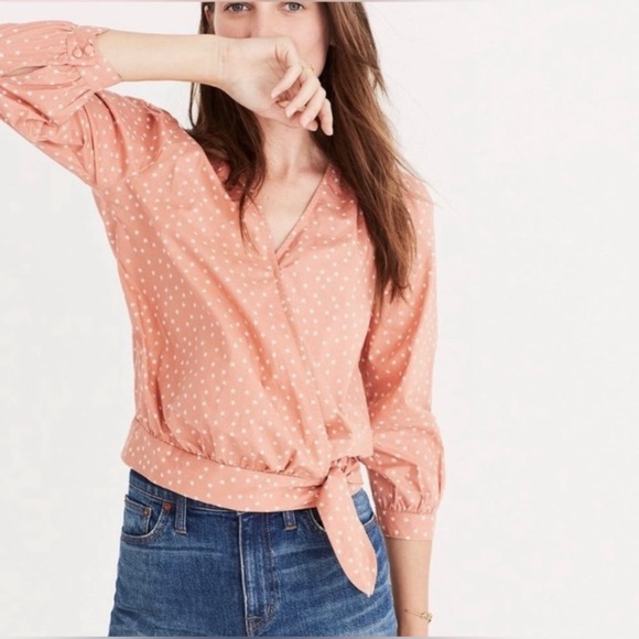Madewell Wrap Top - Picture 1 of 8